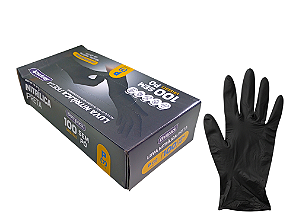 Luva Nitrilica C/100 Preta P Bompack Embrast