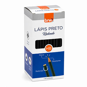 Caixa Lápis Preto com 144 Unidades