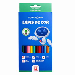 Lápis 12 Cores Sextavado Futuro