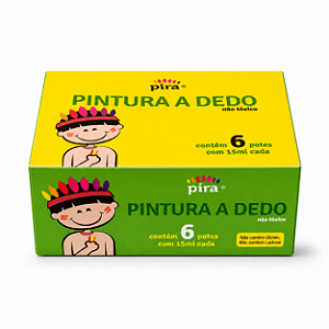 Pintura A Dedo com 6 Potes