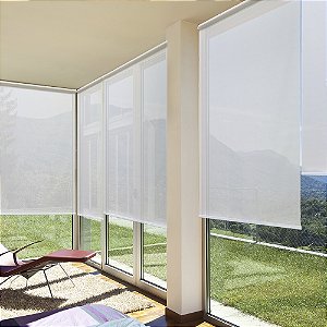 Persiana Rolo Solar Screen 100x160 cm Branca