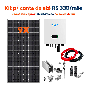 Kit de Energia Solar 5,58 Kwp Inversor Elgin C/fibrometalica