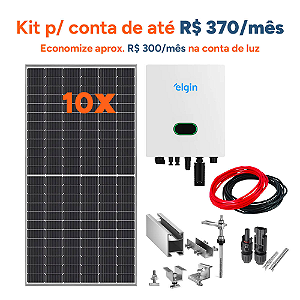 Kit De Energia Solar 6,20 Kwp Inversor Elgin Cfibrometalica