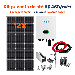 Kit De Energia Solar 7,44 Kwp Inversor Elgin Cfibrometalica