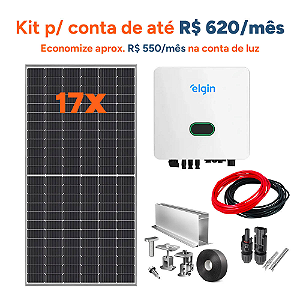 Kit De Energia Solar 10,54 Kwp Inversor Elgin C/minitrilho