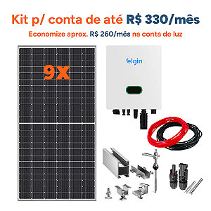 Kit De Energia Solar 5,58 Kwp Inversor Elgin C/fibromadeira