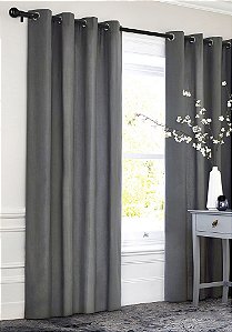 Kit Varão Extensível 120 a 210cm 25/28mm Esfera Preto