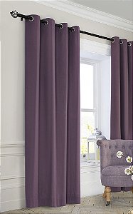 Kit Varão Extensível 120 a 210cm 25/28mm Coroa Preto