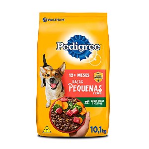 Ração Pedigree Carne e Vegetais Cães Adultos Raças Pequenas e Minis 15Kg