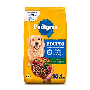 Ração Pedigree Carne e Vegetais Cães Adultos Raças Médias e Grandes 15Kg