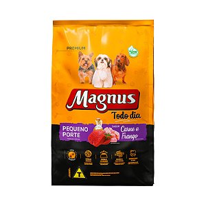 Ração Magnus Todo Dia para Cães Adultos de Pequeno Porte Sabor Carne com Frango 15kg ou 20kg