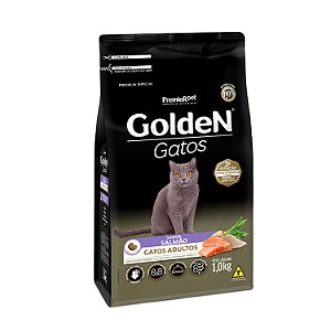 Ração Golden para Gatos Adultos Sabor Salmão 10kg