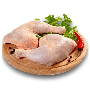 Coxa Com Sobrecoxa de Frango Com Dorso Congelado Jaguá Kg