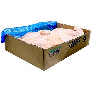 Filé de Peito de Frango Interfolhado Congelado C. Vale - Caixa com 18Kg