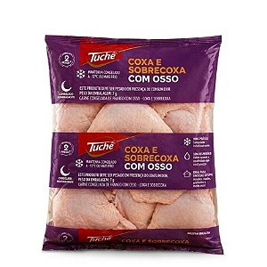 Coxa Com Sobrecoxa de Frango Pacote Congelado Tuchê - Caixa 18 Kg