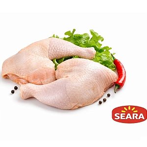 Coxa Com Sobrecoxa de Frango Envelopada Congelada Seara - Caixa 15 Kg