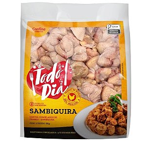 Frango Sambiquira IQF Congelado Confina 1kg - Caixa 18 Kg