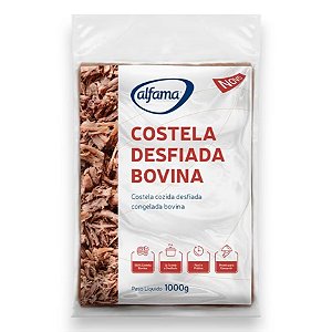 Carne Desfiada Bovina Sabor Costela Alfama 1kg