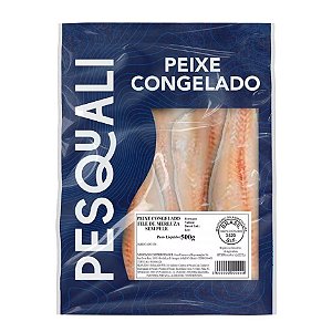 Filé de Merluza Congelado Iqf Pesquali 500g - Caixa 10 Kg