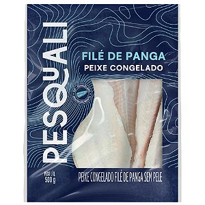 Filé de Panga Congelado Iqf Pesquali Embalagem 500g - Caixa 10 Kg