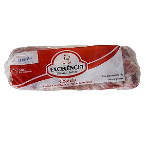 Costela Suína Serrada Com Osso Congelada Excelência / Forn. Classe D - Caixa 20 Kg