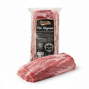 Filé Mignon Suíno Congelado Friella Embalagem 700g / Forn. Classe D - Caixa 7 Kg
