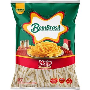 Batata Palito Congelada Pct 2kg Mais Batata /Bem Brasil / Forn. Classe V - Caixa 14 Kg