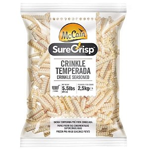 Batata Surecrisp Crinkle Congelado Mcca N 2,5kg / Forn. Classe D - Caixa 10 Kg
