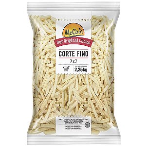 Batata 7Mm Corte Fino Congelado Mccain N 2,25kg / Forn. Classe D - Caixa 18 Kg