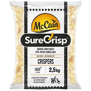 Batata Crispers Congelado Mccain N 2,5kg / Forn. Classe D - Caixa 12,5 Kg
