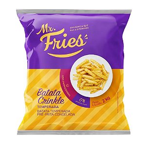 Batata 10Mm Crinkle Congelado Mr Fries I 2kg / Forn. Classe D - Caixa 10 Kg