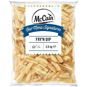 Batata Canoa Congelado Mccain N 2,5kg / Forn. Classe D - Caixa 15 Kg