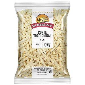 Batata 9Mm Congelado Mccain N 2,5kg / Forn. Classe D - Caixa 15 Kg