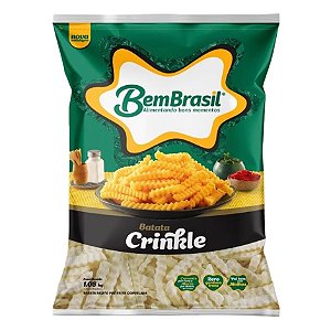 Batata 12mm Crinkle Congelado Bem Brasil 1,05kg / Forn. Classe D - Caixa 12,6 Kg