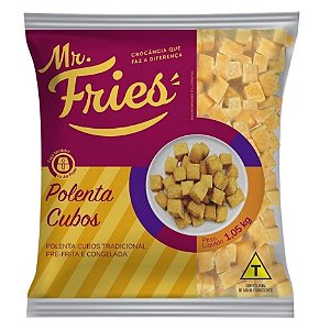 Polenta Em Cubos Iqf Congelada Mr Fries 1.05kg / Forn. Classe D - Caixa 12,6 Kg