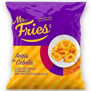 Anéis de Cebola Congelado Iqf Mr. Fries 400g / Forn. Classe D - Caixa 20 unidade