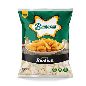 Batata Rustica Congelado Bem Brasil 2,5kg / Forn. Classe D - Caixa 15 Kg