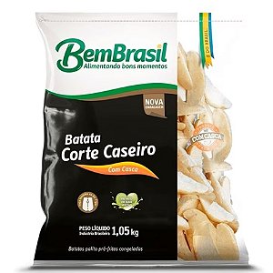 Batata Rustica Congelado Bem Brasil 1,05kg / Forn. Classe D - Caixa 14,7 Kg