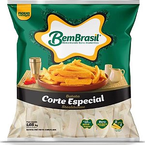 Batata 9X18Mm Steakhouse Congelado Bem Brasil 1,05kg / Forn. Classe D - Caixa 14,7 Kg