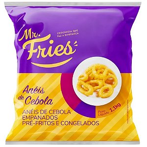 Anéis de Cebola Congelado Iqf Mr. Fries 1,1kg / Forn. Classe D - Caixa 6,6 Kg