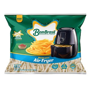 Batata Airfryer Congelado Bem Brasil 1,2kg / Forn. Classe D - Caixa 9,6 Kg