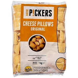 Queijo Gouda Empanado Congelado McCain 1kg / Forn. Classe D - Caixa 6 unidades