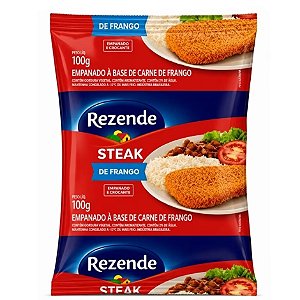 Empanado Steak Frango Congelado Rezende / Forn. Classe D - Caixa 7,2 kg