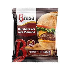 Hamburguer Bovino Picanha Congelado Brasa 20x150g / Forn. Classe D - Caixa 3 Kg