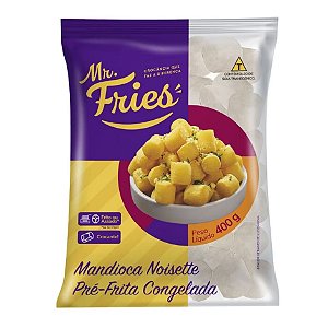Mandioca Noisette Pré Frita Congelada Mr. Fries 2kg / Forn. Classe D - Caixa 10 Kg