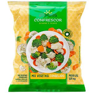 Mix de Vegetais Congelados Iqf Confrescor 1,01kg / Forn. Classe D - Caixa 6 unidades
