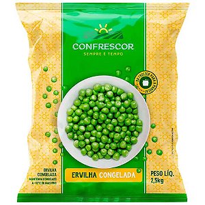 Ervilha Congelada Iqf Confrescor 2,5kg / Forn. Classe D - Caixa 10 Kg