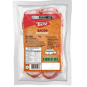 Bacon Fatiada Resfriado Tuche 1kg / Forn. Classe D - Caixa 10 unidades