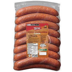 Linguiça Calabresa Curva Resfriado Tuche 2,5kg - Embalagem 2,5 Kg