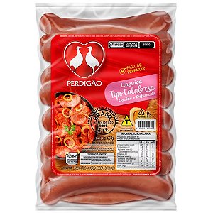 Linguiça Calabresa Defumado Curva Perdigão Linha D - Caixa 18 kg